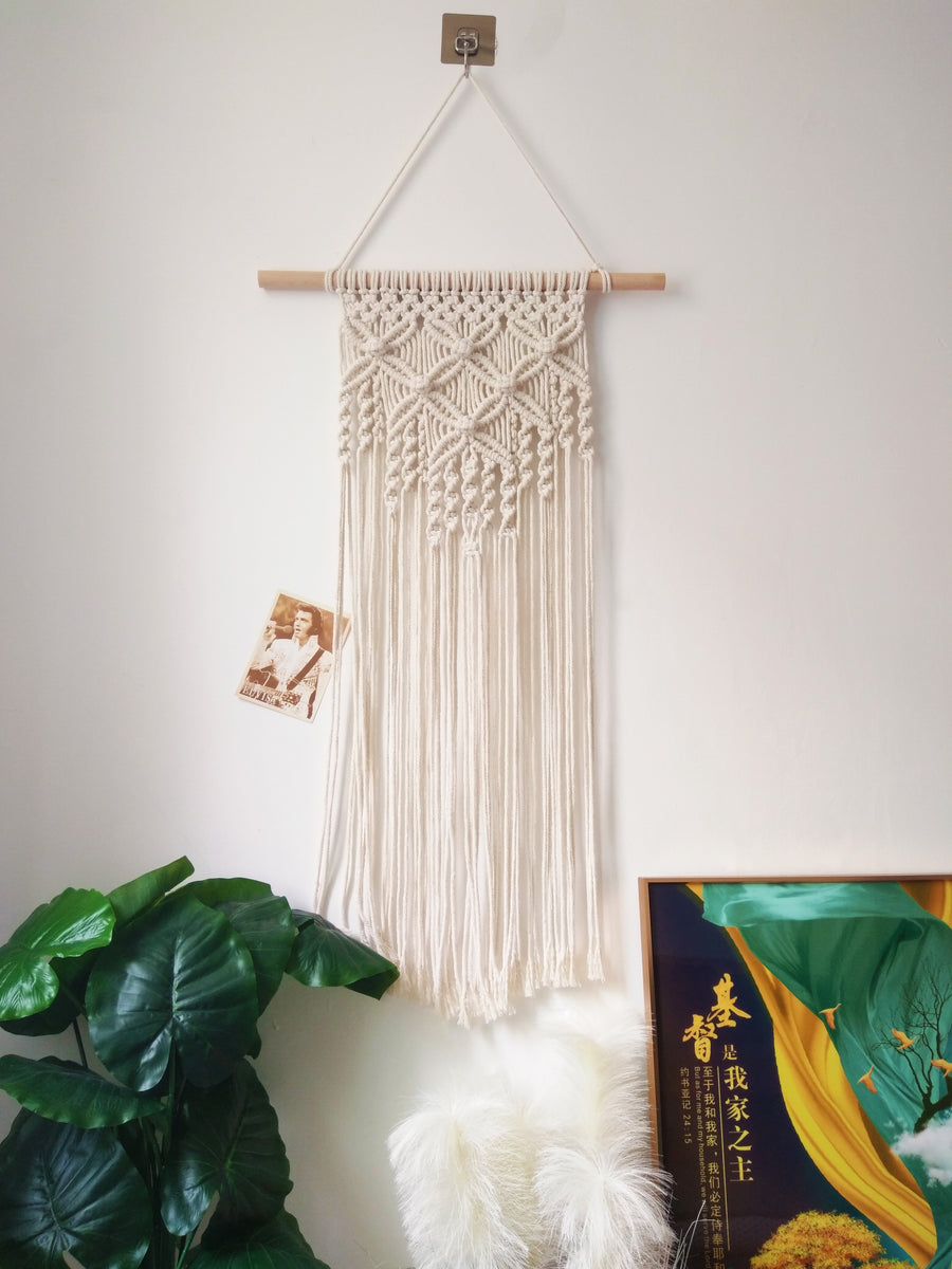 Macrame Wall Hanging Tapestry Boho Macrame Tapestry HandWoven Home Dec –  Edensunlight