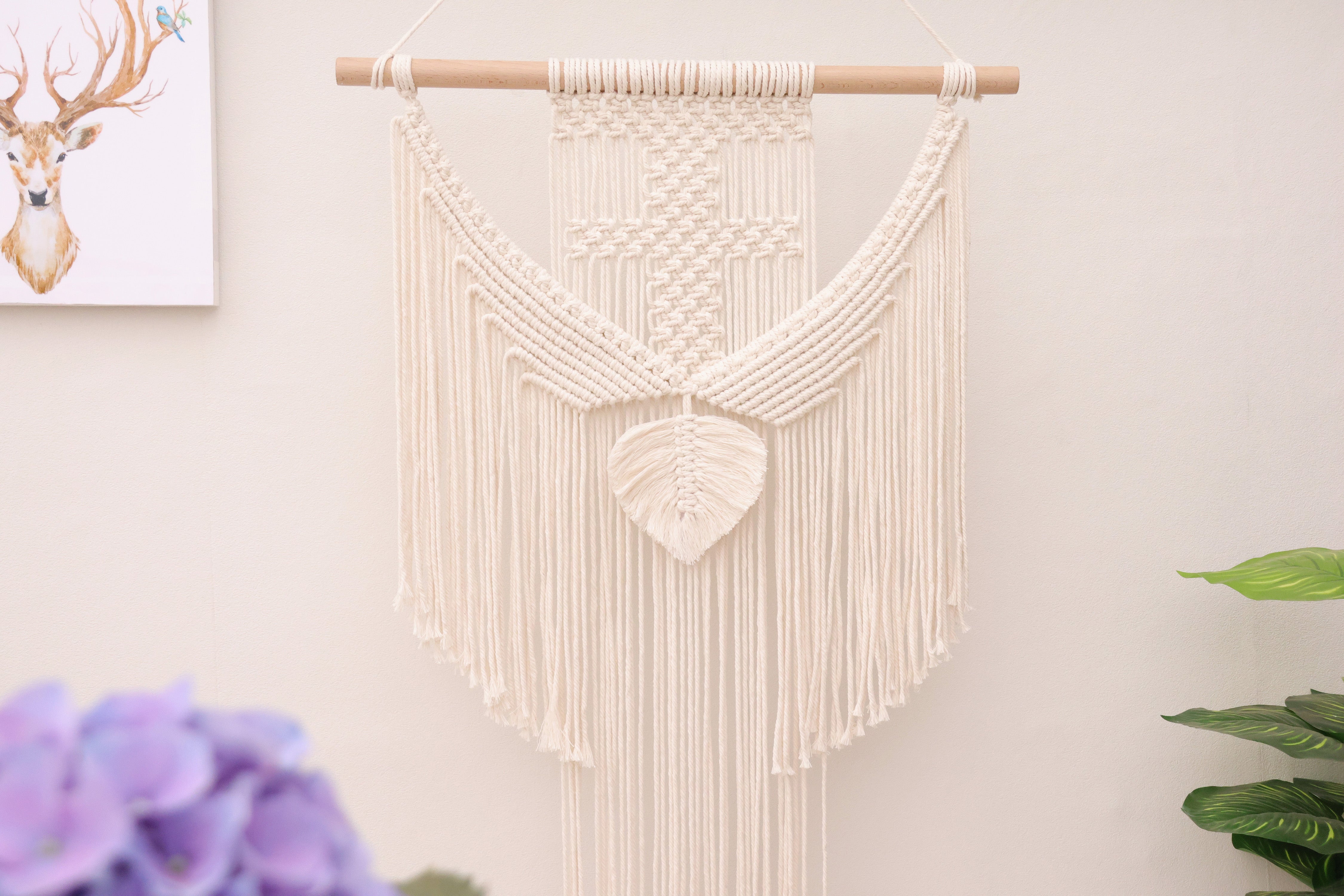 Macrame wall hanging, Bohemian home decor tapestry wall hanging, Macrame wall decoration for Headboard/living room