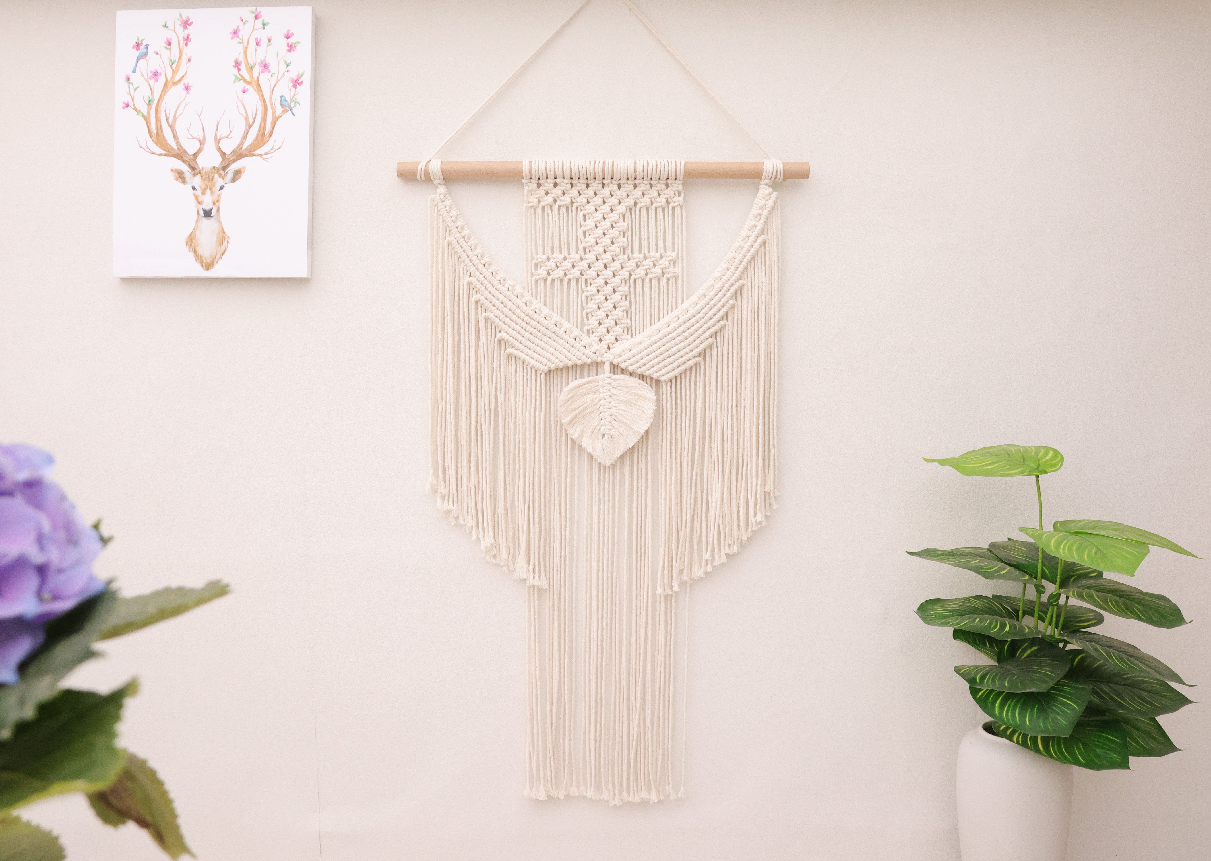 Macrame wall hanging, Bohemian home decor tapestry wall hanging, Macrame wall decoration for Headboard/living room