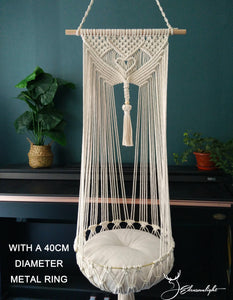 Macrame cat Hammock bed,Macrame cotton rope Swing Bed for big cat,indoor pet's sleeping bed ,Macrame pattern wall hanging