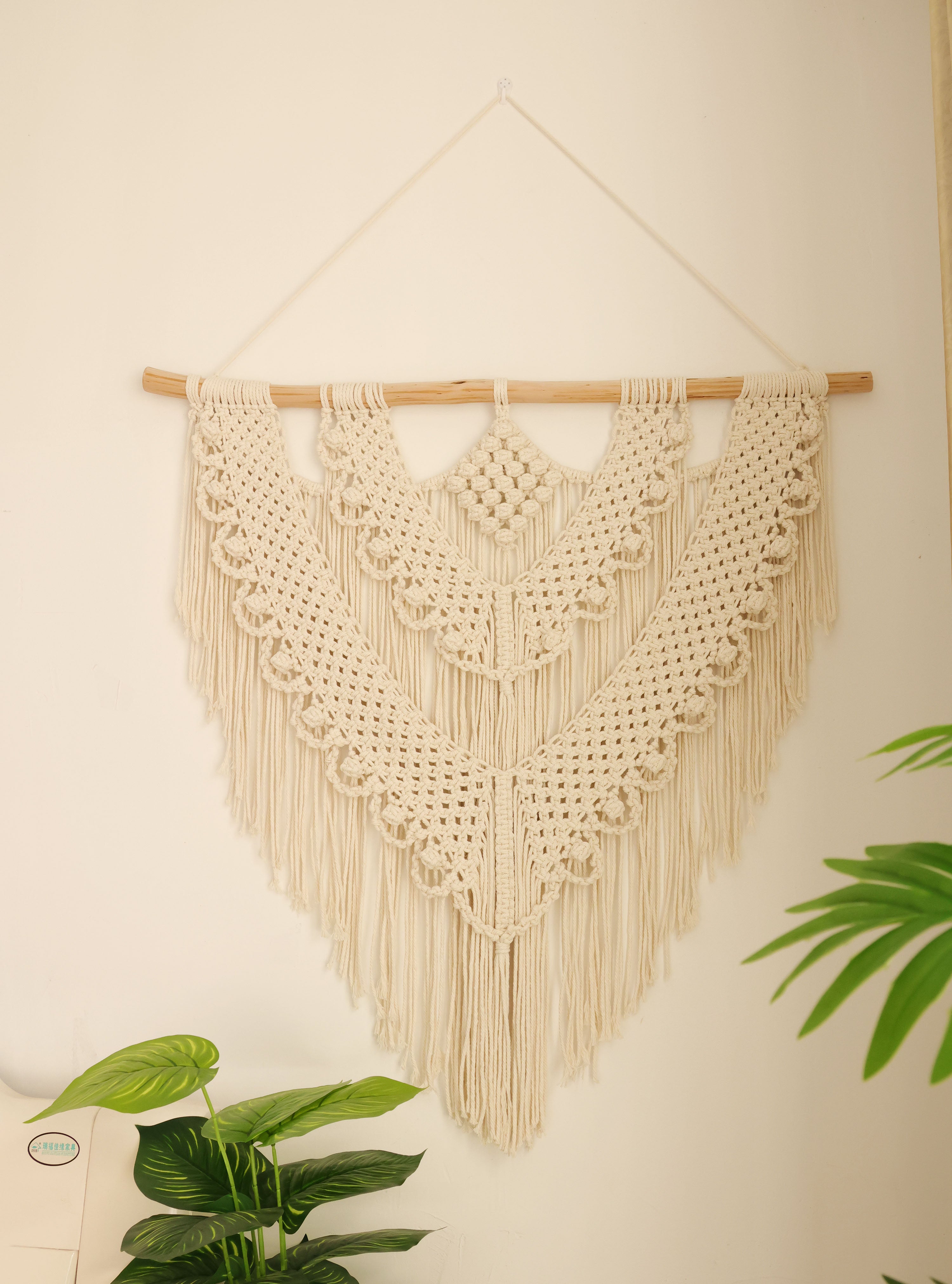Macrame Large Wall Hanging, Handwoven nature cotton Tapestry wall hanging, Bohemian Modern wall art hanging home decor