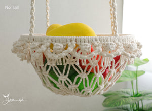 Macrame fruit & vegetable hammock/Kitchen storage basket,Bohemian wall hanging/home decoration