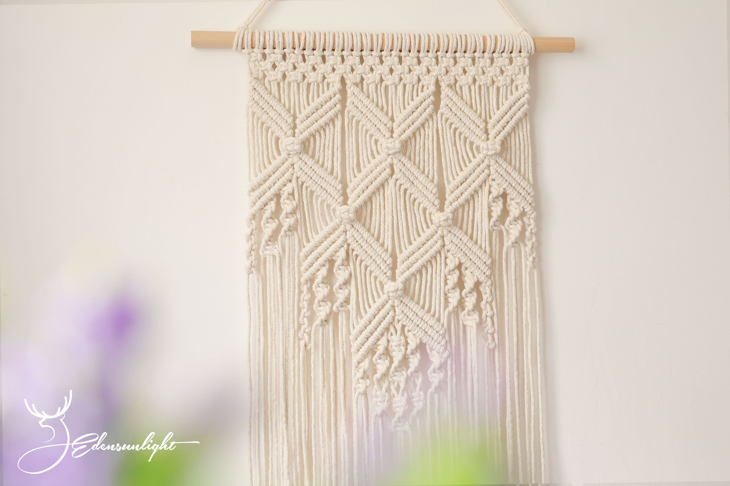 Macrame Wall Art hanging, Bohemia Macrame Tapestry wall decor, Personalized Hand woven Boho wall hanging