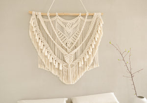 Macrame large wall hanging, Boho Modern wall art hanging home decor