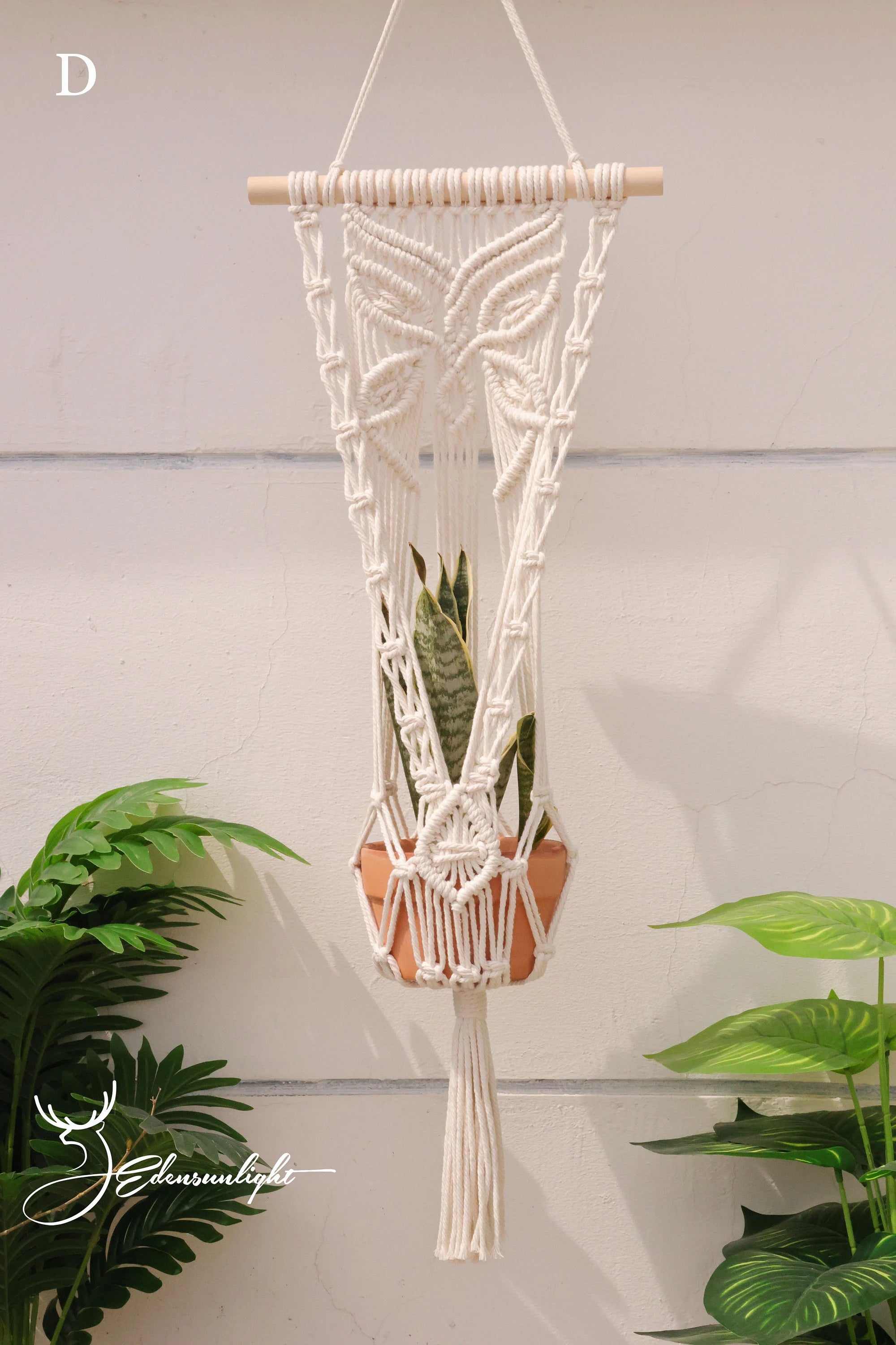 Macrame plant hanger, Boho hanging pot holder/wall planter/ indoor plant hanger/plant holder,Bohemian wall hanging home decor