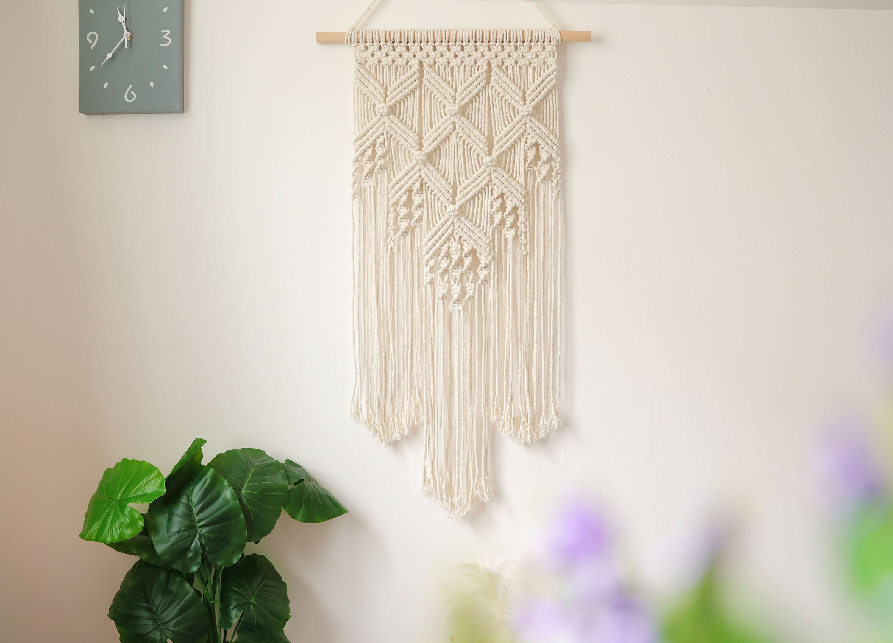 Macrame Wall Art hanging, Bohemia Macrame Tapestry wall decor, Personalized Hand woven Boho wall hanging