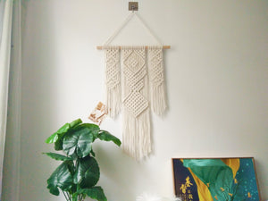 Macrame Wall Hanging Boho Home Decor Chic Woven Decoration for Bedroom Living Room Apartment Dorm Gallery Perfect Handmade Gift Ideas