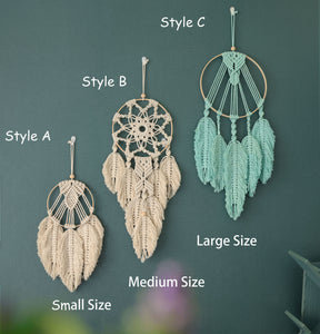 Macrame Dream catcher, Personalized Wall Art Hanging, Bohemia Home Decor Wall hanging