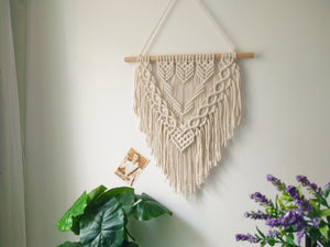 Macrame wall hanging, Macrame Tapestry, Indoor Hanging, Wall Decor, Wall Pediment, Living Room, Kitchen, Bedroom or Apartment
