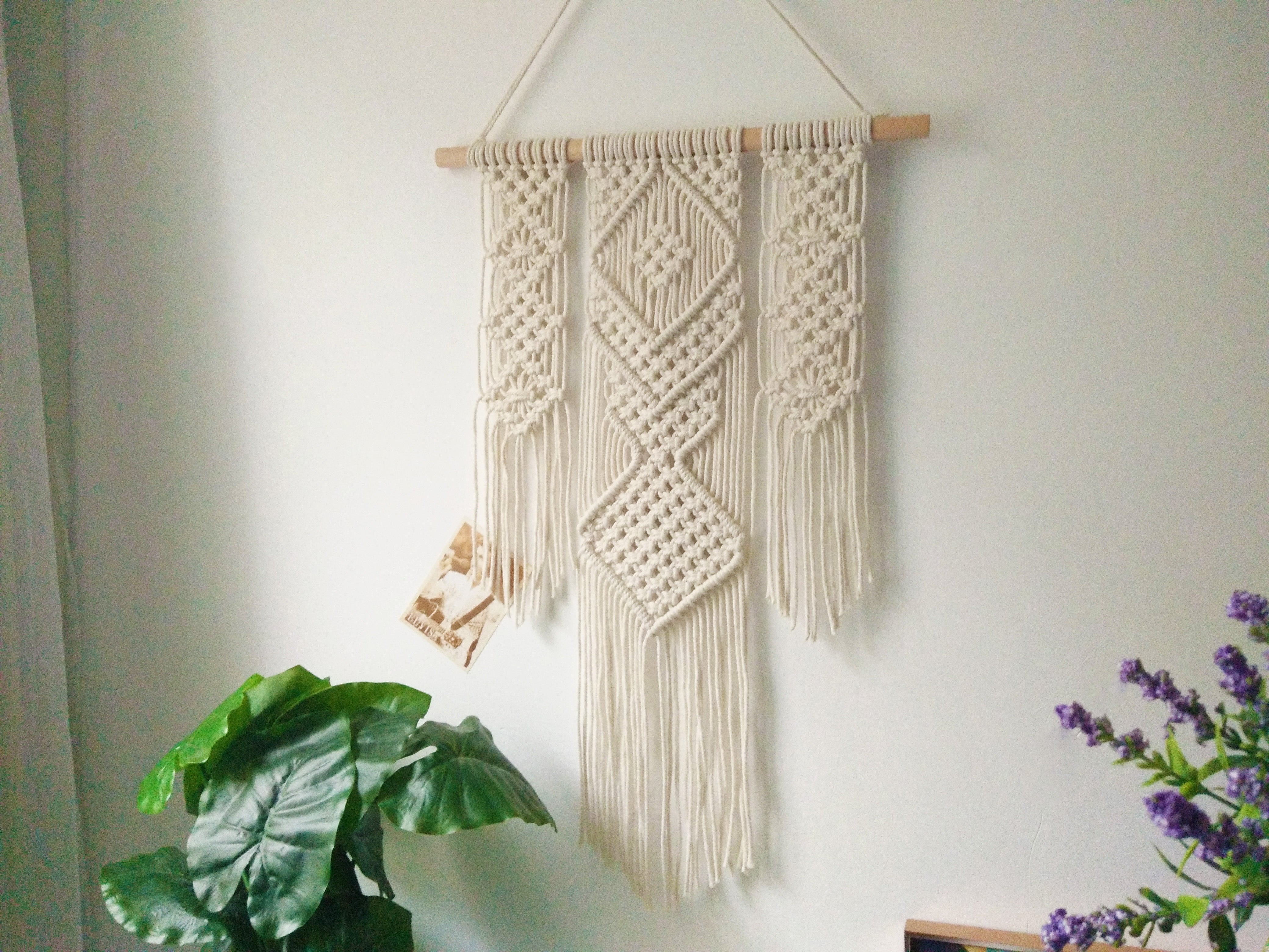 Macrame Wall Hanging Boho Home Decor Chic Woven Decoration for Bedroom Living Room Apartment Dorm Gallery Perfect Handmade Gift Ideas