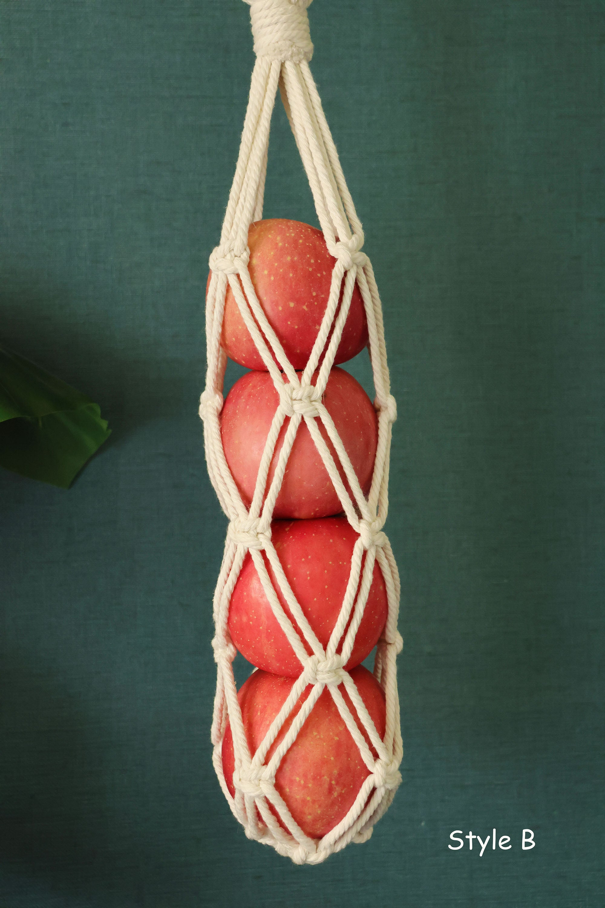 Macrame Fruit & Vegetable hammock, kitchen food storage bag/basket