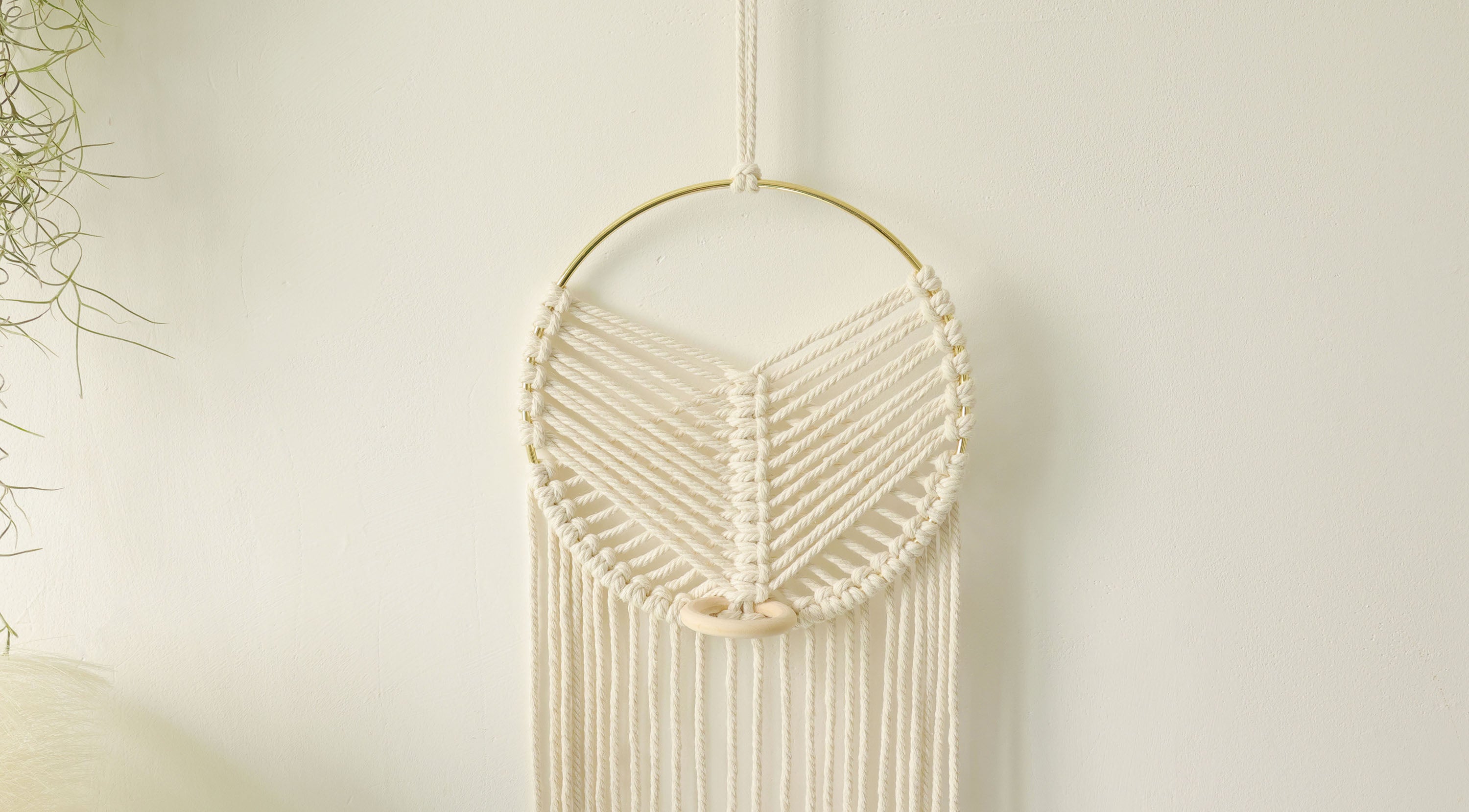 Macrame Air Plant holder, Stylish Bohemia air plant display hanger,Boho wall hanging home decor